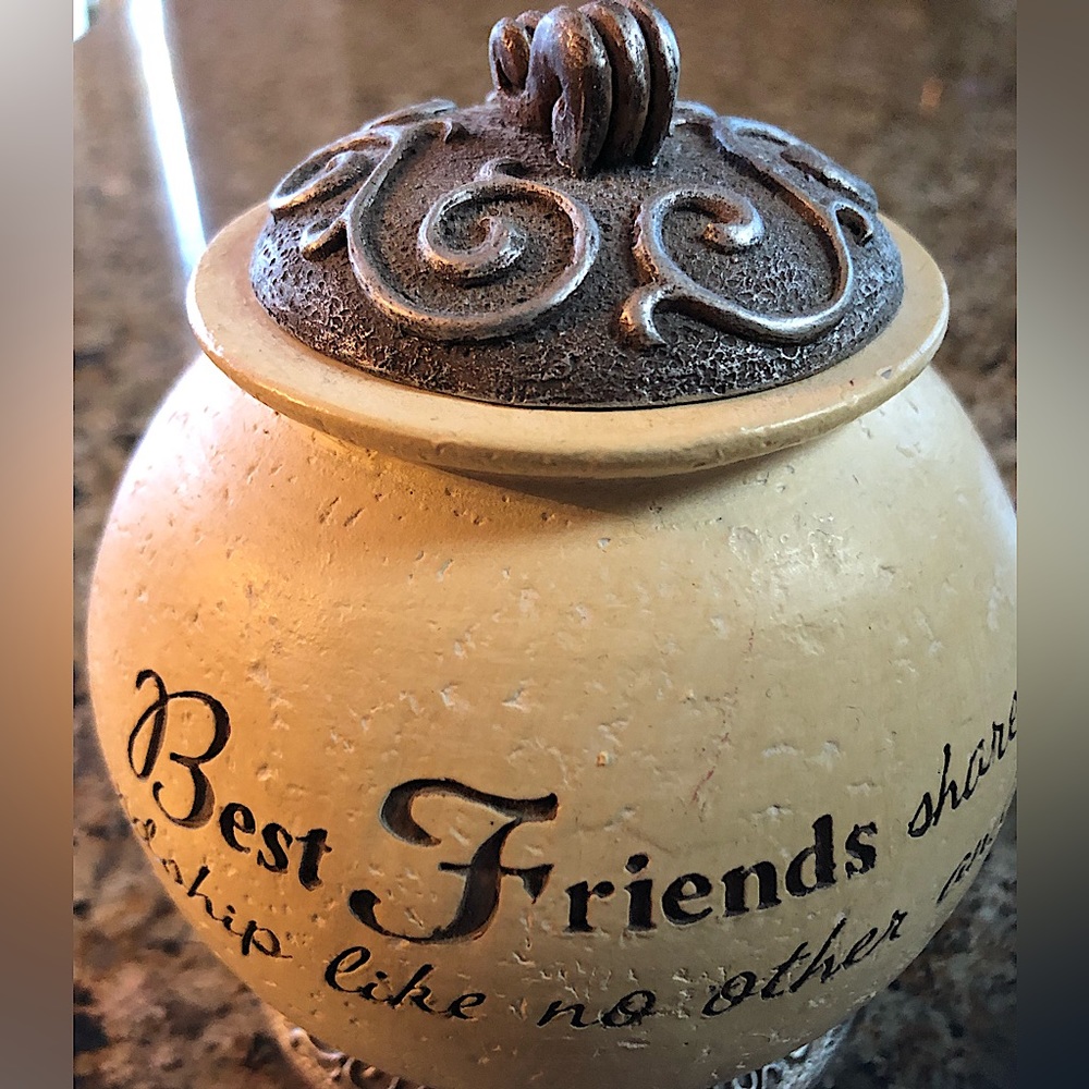 💝💐⬇️price drop⬇️💕2006 💕Best friends 2 piece tealight holder inspirational quote